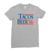 tacos  beer '16 Ladies Fitted T-Shirt