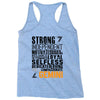 Strong Independent Motivated Gemini Racerback Tank