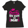 Queens Are Born in May Ladies Fitted T-Shirt