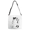 goku vs freeza Adjustable Strap Totes