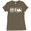 drums   problem solved   mens funny Ladies Fitted T-Shirt