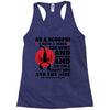 as a scorpio i have 3 sides Racerback Tank