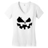 pumpkin face Women's V-Neck T-Shirt