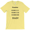 number one dad funny t shirt binary nerd geek tee s 3xl T-Shirt