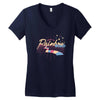 rainbow road Women's V-Neck T-Shirt