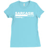 sarcasm  funny comic technology laugh Ladies Fitted T-Shirt