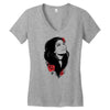 girl roses Women's V-Neck T-Shirt