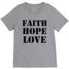 faith hope love V-Neck Tee
