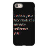 I miss you my heart is empaty wİthout you iPhone 8