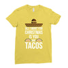 i love you and tacos Ladies Fitted T-Shirt