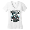 polar bear hunting Women's V-Neck T-Shirt