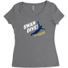 swan dive Women's Triblend Scoop T-shirt