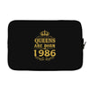 queens are born in 1986 Laptop sleeve