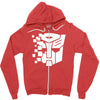 transformers mosaic Zipper Hoodie
