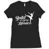 ballet like a sport only harder Ladies Fitted T-Shirt