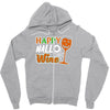 happy hallowine Zipper Hoodie