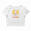 training to beat saiyan or at least warrior anime gym workout lifting Crop Top