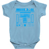 r2 d2 droid vintage star wars Baby Onesie