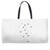 DOWN UP / scandi white / warm grey / flax / lavender Weekender Totes