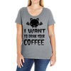 coffee drinkers Ladies Curvy T-Shirt