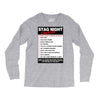 funny stag night checklist, ideal gift, christmas present Long Sleeve Shirts