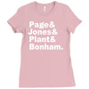 page jones plant bonham Ladies Fitted T-Shirt