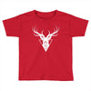 deer head vector white logo Toddler T-shirt