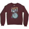 i want to ride my bike Crewneck Sweatshirt