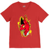 warning V-Neck Tee
