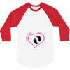 Custom baby girl name maternity design 3/4 Sleeve Shirt
