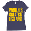 world greatest bocce Ladies Fitted T-Shirt