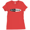 funny t shirt selective listener rude tee offensive shirt Ladies Fitted T-Shirt