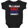 on a scale of one to america how free are you tonight Baby Bodysuit