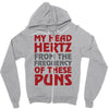 my head hertz from these puns Zipper Hoodie