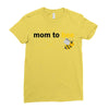 Mom to Bee Unknown Gender Ladies Fitted T-Shirt