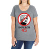 Impeach 45 Stop Trump Ladies Curvy T-Shirt