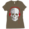 Sound Skull Ladies Fitted T-Shirt