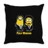 pulp minion pulp fiction parody despicable me Throw Pillow