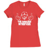 darth vader fun party trance Ladies Fitted T-Shirt