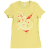 chest burstin' alien Ladies Fitted T-Shirt