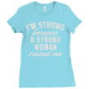 strong woman Ladies Fitted T-Shirt