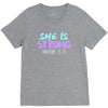 she is strong V-Neck Tee