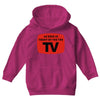 as seen in front of the the tv Youth Hoodie