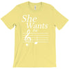 she wants the d black T-Shirt