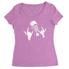 devil horns Women's Triblend Scoop T-shirt
