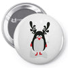 christmas penguin Pin-back button