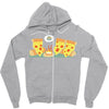 pizza campfire story Zipper Hoodie