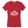 i have two titles aunt and godmother Women's V-Neck T-Shirt
