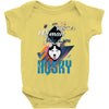 who loves husky Baby Bodysuit