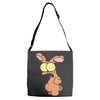 zombie bunny Adjustable Strap Totes